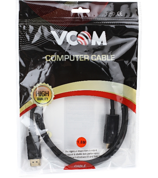 Переходник VCOM CG494-B Кабель-переходник DisplayPort M-> HDMI M 1.8m