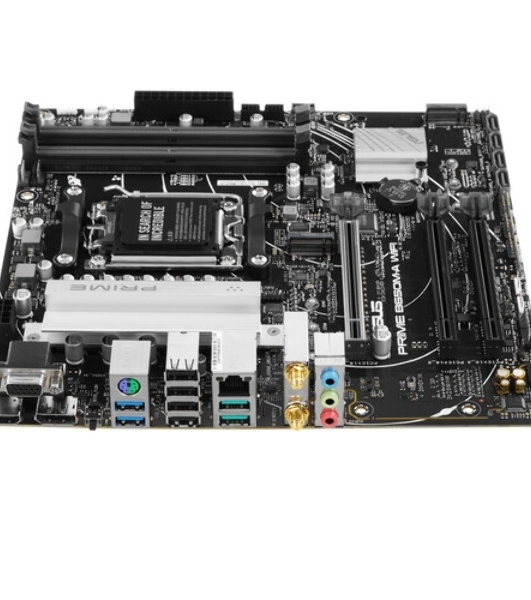 Материнская плата ASUS PRIME B650M-A WIFI II, AM5, AMD B650, 4xDDR5, 4xSATA, 2xM.2, 1xPCI-E 4.0 x16, 2xPCI-E 4.0 x1, 1xHDMI, 1xDP, 1xVGA, 1x 2.5Gb LAN, 2xUSB-A 3.2 Gen 2, 2xUSB-A 3.2 Gen 1, 4xUSB-A 2.0, 3x3.5 мм, 7.1, Micro-ATX