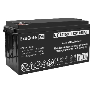 Комплект Источник бесперебойного питания EX295996RUS + батарея 150Aч EX282990RUS 1шт (инвертор, синус, для котла, настенный) ExeGate FineSine SX-800.LCD.AVR.2SH <800VA/500W, чистая синусоида, цветной LCD-дисплей, AVR, 2*Schuko, линейно-интерактивный, крепление настенное/универсальное, Black> + батарея ExeGate DT 12150 (12В, 150Ач) 1шт