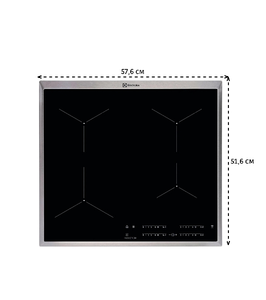 Индукционная варочная панель Electrolux EIT60443X черный