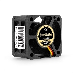 Вентилятор для корпуса ExeGate ExtraSilent ES04020B3P черный, 40 мм, 6300 об/мин, 28 дБ, 3 pin, фото 1