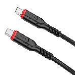 Кабель USB2.0 Hoco Type-C/Type-C, 3А, 60Вт, X59, 1м, черный, коробка, фото3