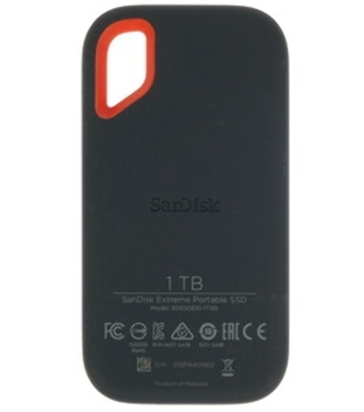 Внешний SSD SanDisk Extreme, 1TB, USB 3.2 Gen 2 Type-C, R/W 1050/1000, серый
