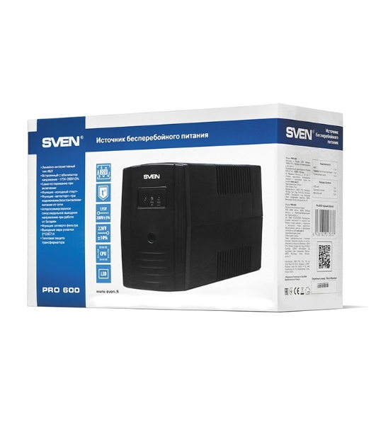 Источник бесперебойного питания SVEN Pro 600