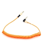 Кабель Cablexpert аудио 90˚ спиральный CCAB-02-35MMLC-1.8MO. 3.5 Jack (M)/3.5 Jack (M), оранжевый, 1.8м, блистер, фото2