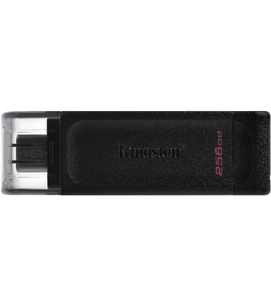 Флешка USB Kingston DataTraveler DT70 (DT70/256Gb), 256Gb, USB Type-C 3.2, R/W 70/45, черный