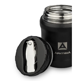 Термос для еды Арктика 311-500 0.5 л. черный, картонная коробка (311-500/BLACK)