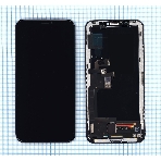 Дисплей для Apple iPhone X в сборе с тачскрином (OLED HE) черный, фото 1