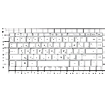 Клавиатура для ноутбука HP 14-bp000 белая, фото2