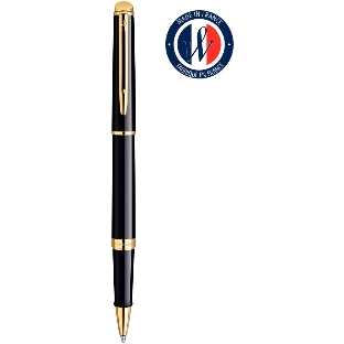 Ручка роллер Waterman Hemisphere (CWS0920650) Mars Black GT F черн. черн. подар.кор.