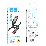 Кабель USB2.0 Hoco Type-C/Type-C, 3А, 60Вт, X59, 1м, черный, коробка, фото 1