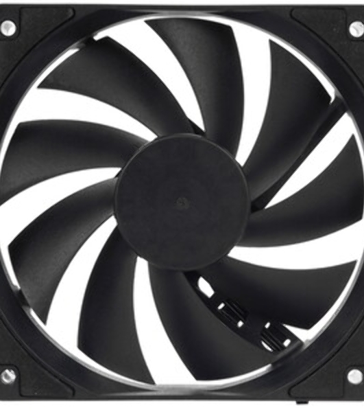Вентилятор для корпуса Digma DFAN-120-7 черный, 120 мм, 1200 об/мин, 23 дБ, 4 pin