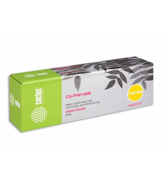 Картридж лазерный Cactus CS-PH6140M (106R01482) пурпурный (2000 стр.) для Xerox 6140