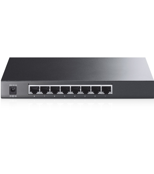 Коммутатор TP-Link SMB TL-SG2008 8-port Pure-Gigabit Desktop Smart Switch, 8 10/100/1000Mbps RJ45 ports, Tag-based VLAN, STP/RSTP/MSTP, IGMP V1/V2/V3 Snooping, DHCP Filtering, 802.1P Qos, Rate Limiting, Voice VLAN,