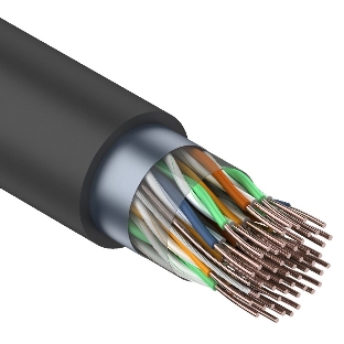 Кабель FTP Rexant 25PR 24AWG, CAT5, наружный (OUTDOOR), бухта 305 м