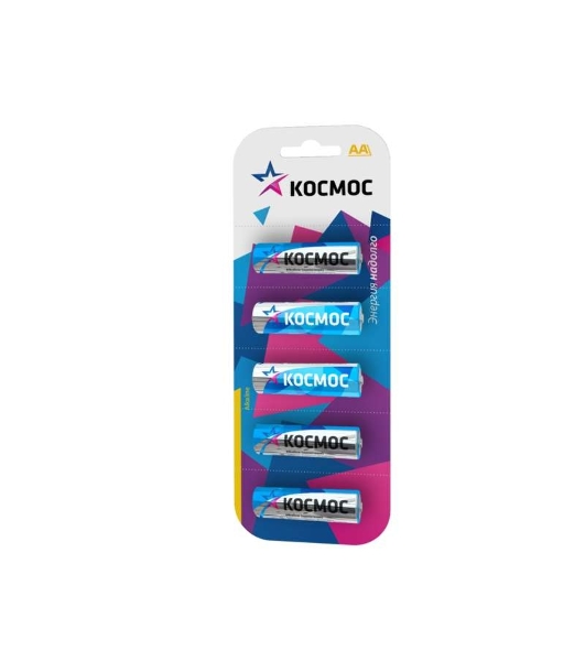 Элемент питания алкалиновый LR LR6 BP-5 (блист.5шт) Космос KOCLR65BL
