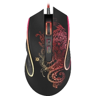 Мышь проводная Defender Venom GM-640L черный, 3200 dpi, USB, кнопки - 8