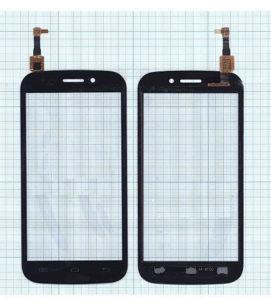 Сенсорное стекло (тачскрин) для Micromax A210 Canvas 4, черное