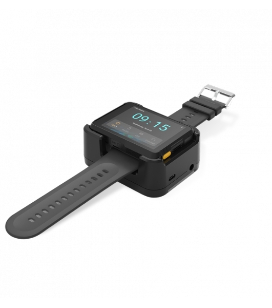 Терминал сбора данных WD1 Wearable Watch Device with 2.8' Touch Screen, 3GB/32GB, BT, WiFi, 4G, GPS and Camera. Incl. wrist band, USB-C cable and MultiPower adapter. OS: Android 13.0 GMS.
