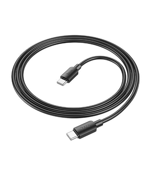 Кабель USB2.0 Hoco Type-C/Type-C, 3A, 60Вт, X96, 1м, черный, коробка