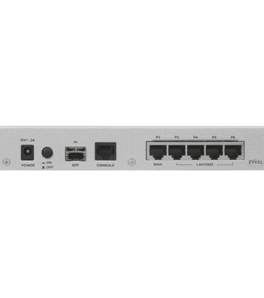 Межсетевой экран Zyxel USG FLEX 50HP, 1xRJ-45: 1G PoE+ (LAN/WAN), 4xRJ-45: 1G (LAN/WAN), 1xUSB3.0 **
