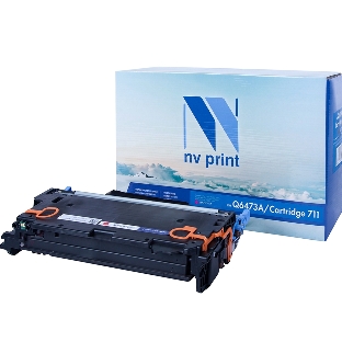 Картридж лазерный NVPrint совместимый HP Q6473A/Canon 711 Magenta для LaserJet Color 3505/3505x/3505n/3505dn/3600/3600n/3600dn/3800/3800n/3800dn/3800dnt/Canon LBP-5300/5360/MF-9130/9170/9220Cdn/9280Cdn (4000k)