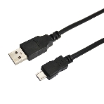 Кабель USB Rexant (шт. micro USB - шт. USB A) 1.8 м, черный, фото 1