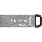 Флешка USB Kingston DataTraveler KYSON (DTKN/128 Gb), 128Gb, USB 3.2 Gen 1, R/W 200/60, серебристый/черный, фото10