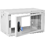 Шкаф коммутационный ЦМО (ШРН-6.500) напольный 6U 600x500 мм пер. дв. стекл 200 кг серый 470 мм 180 град., фото4