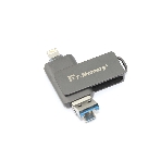 Флешка USB Dr. Memory 051, 64Gb, USB 3.0/USB Type-A, R/W 120/70, серый, фото4