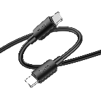 Кабель USB2.0 Hoco Type-C/Type-C, 3A, 60Вт, X96, 1м, черный, коробка, фото3