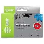 Картридж струйный Cactus CS-CLI451C голубой (10,2 мл) для Canon MG 6340/5440/IP7240, фото 1
