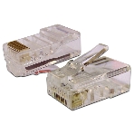 Коннектор LANMASTER RJ45 UTP 8P8C, универсальный, cat.6, 100 шт., фото 1