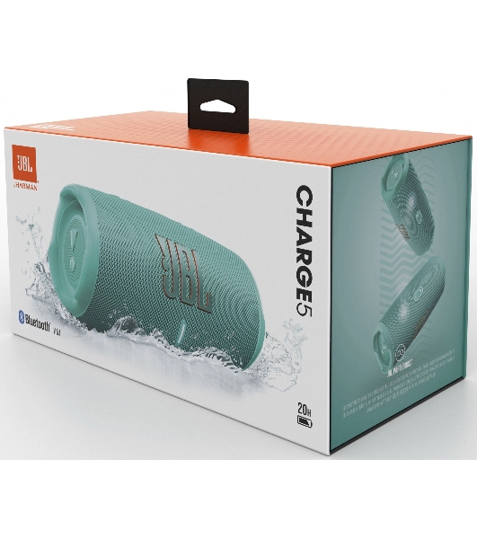 Портативная акустика JBL Charge 5, бирюзовый