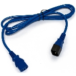 Шнур для блока питания Hyperline PWC-IEC13-IEC14, IEC 320 C13, вилка C14, 5 м, 10А, провода 3 х 1,0 кв. мм, синий, фото2