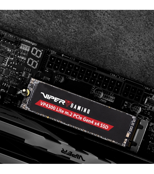 Накопитель SSD Patriot Viper VP4300 Lite, 1Tb, PCIe 4.0 x4, M.2 2280, NVMe, R/W 7400/6400, с радиатором