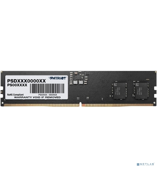 Оперативная память Patriot Signature, DDR5, 16GB (1x16 GB), 5600 MHz, CL46, DIMM