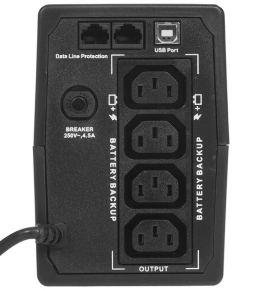 Источник бесперебойного питания ExeGate EP285583RUS SpecialPro Smart LLB-800.LCD.AVR.C13.RJ.USB 800VA/480W, LCD, AVR, 4*IEC-C13, RJ45/11, USB, черный
