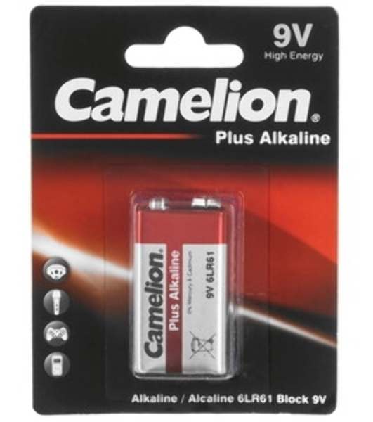Элемент питания Camelion (1655) 6LR61 PLUS ALKALINE BL-1 (6LR61-BP1 9В)
