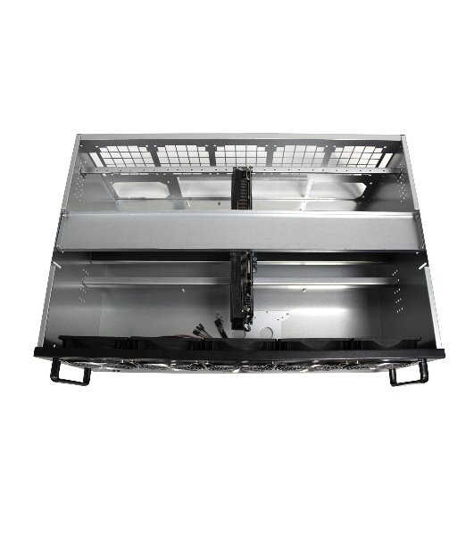 Корпус для майнинга ExeGate EX270772RUS Pro 13-430 (без БП, 2хUSB, 5хfan 120мм, места под: 13 видеокарт, 2 БП)