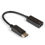 Кабель-переходник ExeGate EX284921RUS DisplayPort-HDMI ExeGate EX-DPM-HDMIF-0.15 (20M/19F, 0,15м), фото 1