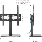 Стойка для телевизора Kromax X-STAND-2 черный 23'-55' макс.30кг крепление к столешнице, фото5