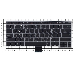 Клавиатура для ноутбука Lenovo V490 V490U V490UA черная с серебристой рамкой, фото3