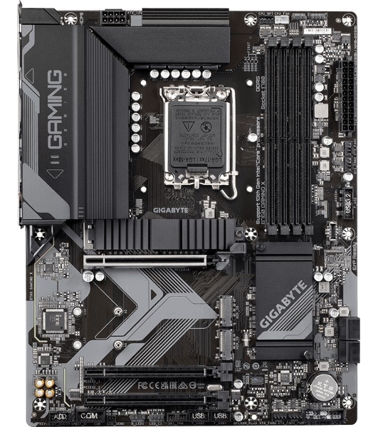 Материнская плата Gigabyte B760 GAMING X, LGA 1700, Intel B760, 4xDDR5, 4xSATA, 3xM.2, 1xPCI-E 4.0 x16, 2xPCI-E 3.0 x1, 1xHDMI, 1xDP, 1x 2.5Gb LAN, 1xUSB 3.2 Gen 2, 1xUSB 3.2 Gen 1, 5xUSB 2.0, 6x3.5 мм, 7.1, ATX