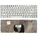 Клавиатура для ноутбука Sony Vaio VPC-Y белый с серебристой рамкой, фото4