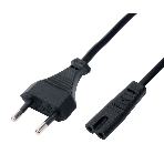 Кабель питания Cablexpert PC-184/2-1.5М CEE 7/16-C7, 2х0.5мм2, 2.5А, 1.5м, черный, пакет, фото2