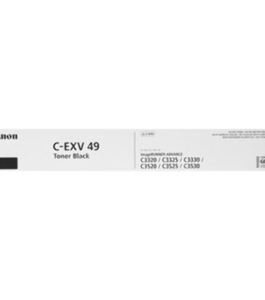 Картридж лазерный Canon C-EXV49BK (8524B002) черный (36 000 стр) для Canon imageRUNNER ADVANCE серий C3300, C3500, DX C3700, DX C3800