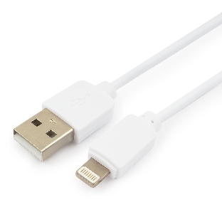 Кабель USB Гарнизон GCC-USB2-AP2-6-W AM/Lightning, для iPhone5/6/7, IPod, IPad, 1.8м, белый, пакет