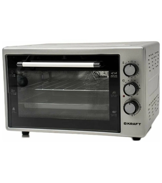 Мини-печь Kraft KF-MO 3200 GR (1 протвень+1 решетка)