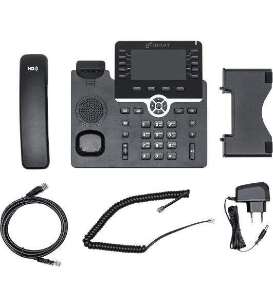 Телефон IP Флат Flat-Phone-B10/RU черный